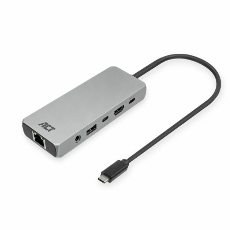ACT AC7095  Docking Station  USB-C  Zilver