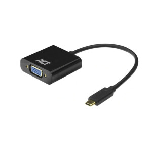 ACT AC7300  USB-C naar VGA Adapter  015 m  Zwart
