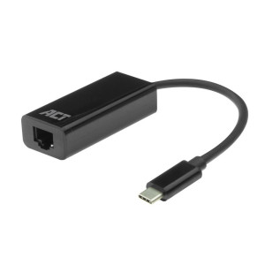 ACT AC7335  USB-C naar Gigabit Ethernet Adapter  10/100/1000 Mbps  Plug  Play