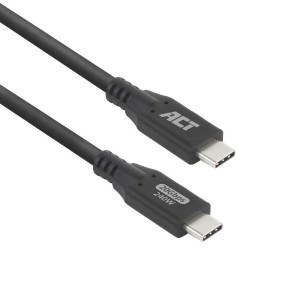 ACT  USB4 Kabel  20Gbps  240W  USB-C naar USB-C  05m  Zwart