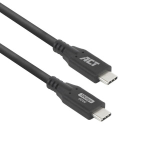 ACT  USB 3.0 Kabel  10Gbps  60W  USB-C naar USB-C  2m  Zwart