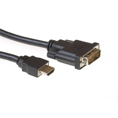 ACT AC7520  HDMI naar DVI-D Kabel  2 m  Zwart