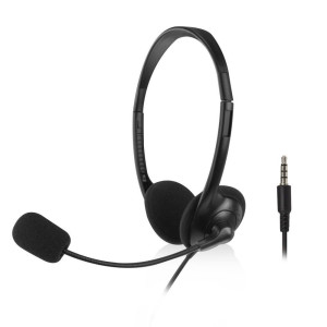 ACT AC9330  On-Ear Headset met Microfoon  Zwart