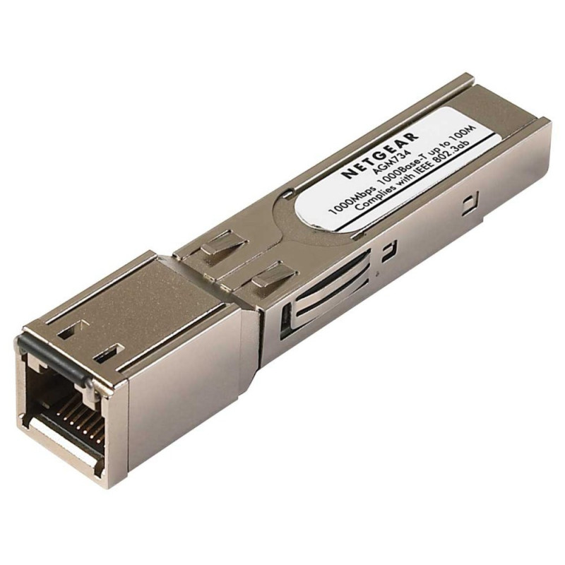 NETGEAR AGM734  SFP Transceiver Module  1000 Mbit/s  Koper  RJ45  100 m