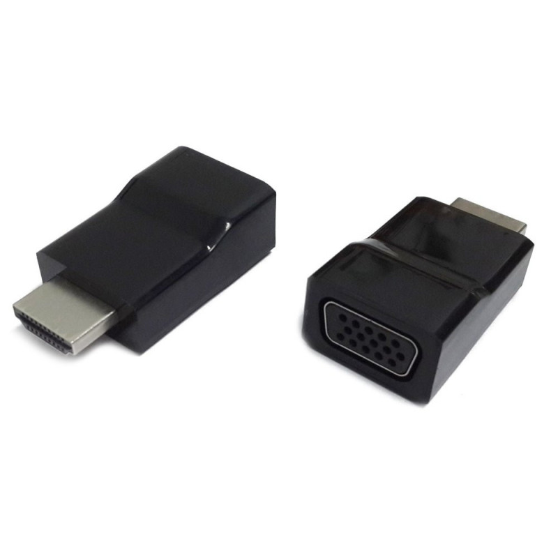 Gembird kabel-tussenstuk  HDMI naar VGA  Zwart  A-HDMI-VGA-001