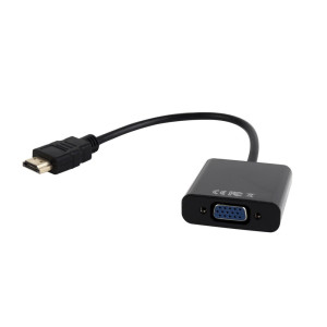 Gembird A-HDMI-VGA-03  HDMI naar VGA Adapter  015 m  Zwart