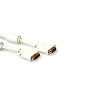 ACT AK3630  High Quality DVI-D Dual Link Kabel  Male naar Male  18 Meter