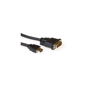 ACT AK3739  HDMI naar DVI-D Kabel  1 m  Zwart