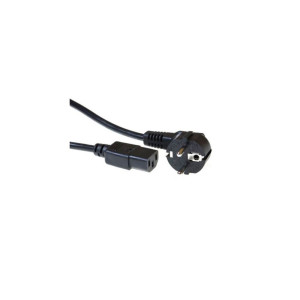 ACT AC3315  Elektriciteitssnoer  3 Meter  CEE7/7 naar C13 Stekker  Zwart