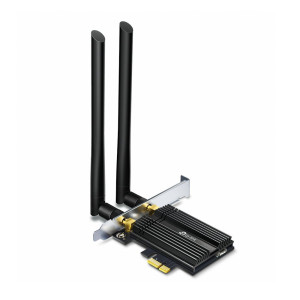 TP-Link Archer TX50E  Wi-Fi 6 PCIe Adapter  2402 Mbps (5 GHz)  574 Mbps (24 GHz)  Bluetooth 5.0  PCIe x1