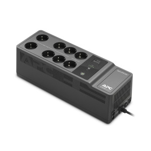 APC Back-UPS BE650G2-GR  650 VA / 400 W  8x Schuko Stopcontacten  1x USB-A Oplaadpoort  LED-statusindicator  Vervangbare B