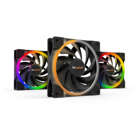 be quiet Light Wings ARGB  140mm PWM Triple Pack  Zwart  3 Stuks