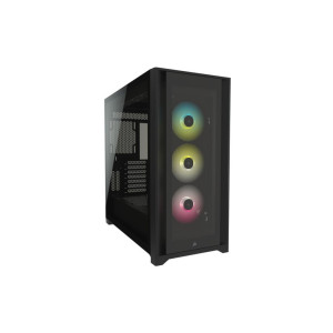 Corsair iCUE 5000X RGB  Midi Tower Case  Zwart