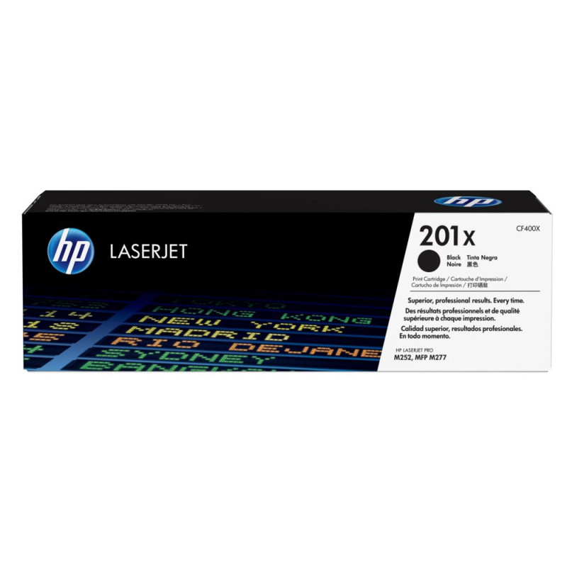 HP 201X (CF400X)  Tonercartridge  Origineel  Zwart  Hoge capaciteit  LaserJet