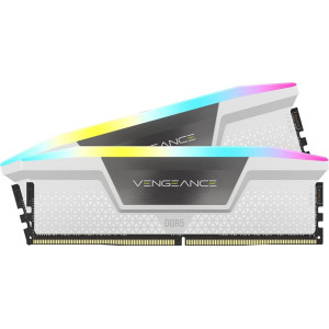 Corsair Vengeance RGB Wit  32GB 2x16GB DDR5  5200MHz  DIMM  CL40  Geheugenmodule  RAM