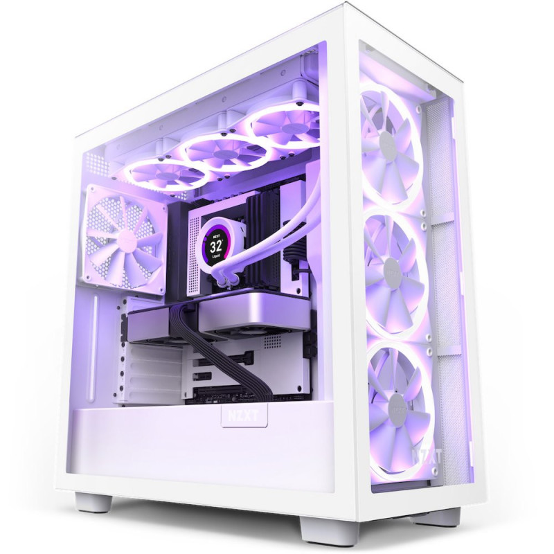 NZXT H7 Elite RGB  ATX Midi Tower Behuizing  Wit