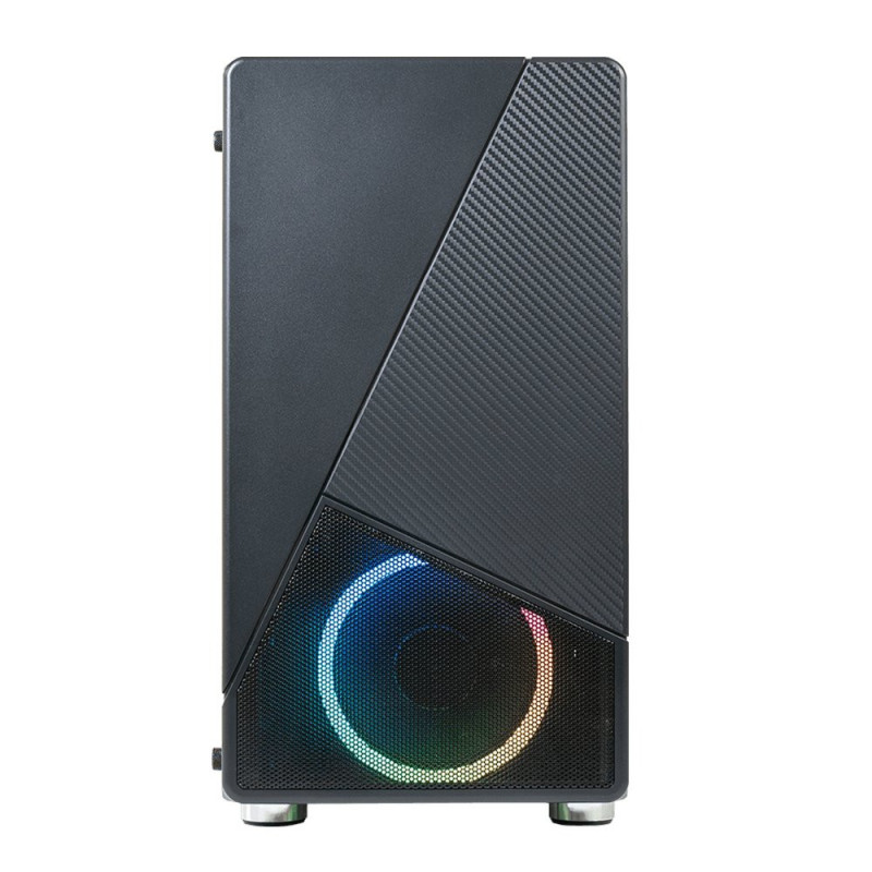 Azza Noir 130 RGB  Micro Tower Case  Zwart