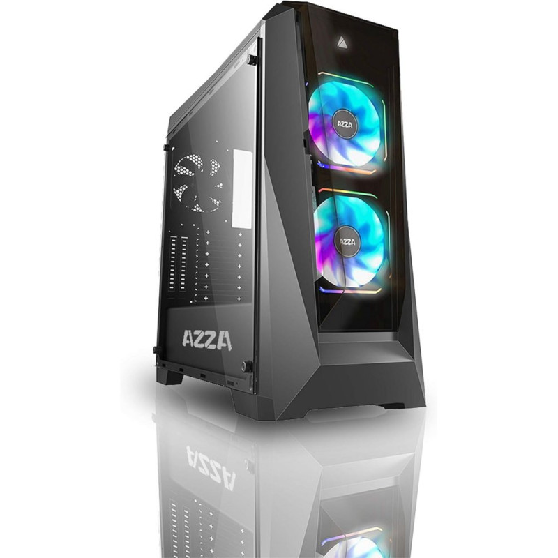 Azza Chroma 410B  Midi Tower Case  Zwart
