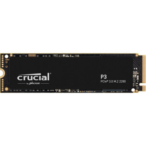 Crucial P3  2 TB NVMe SSD  M.2 Gen3  tot 3.500 MB/s Lezen  tot 3.000 MB/s Schrijven