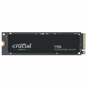 Crucial T705  2 TB NVMe SSD  M.2 Gen5  tot 14.500 MB/s Lezen  tot 12.700 MB/s Schrijven