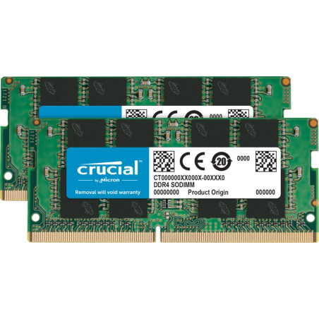Crucial  32GB 2x16GB DDR4  3200MHz  SODIMM  CL22  Geheugenmodule  RAM