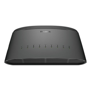 D-Link DGS-1008D/E  Unmanaged L2 Switch  8 Poorten  Gigabit Ethernet (10/100/1000 Mbps)  Zwart