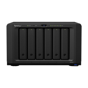 Synology DiskStation DS1621 NAS  6 Drive Bays  AMD Ryzen V1500B  4x Gigabit Ethernet  Desktop  Zwart