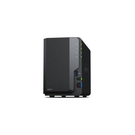 Synology DiskStation DS223 NAS  2 Drive Bays  1x Gigabit Ethernet  Zwart