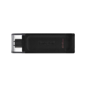 Kingston DataTraveler 70  64GB USB-C 3.2 Flash Drive  Zwart