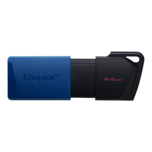 Kingston DataTraveler Exodia M  64GB USB-A 3.2 Flash Drive  Zwart/Blauw