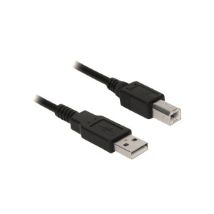 Ewent EC2403  USB 2.0  USB-A naar USB-B  3m  Zwart