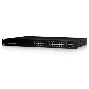 Ubiquiti EdgeSwitch ES-24-250W  24-Poorts Managed L2/L3 Gigabit Switch  250W PoE  1U  Zwart