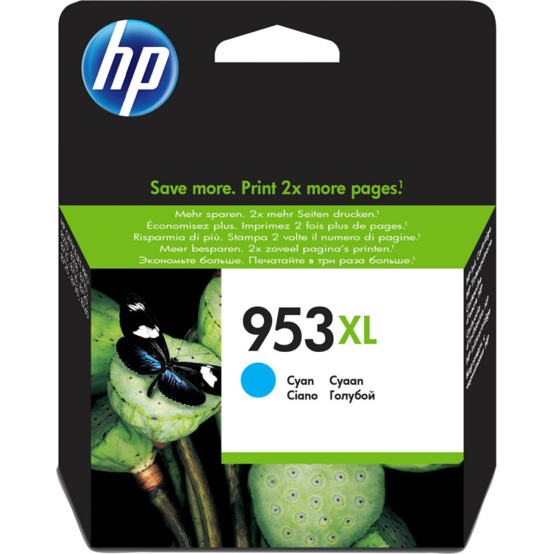 HP 953XL  Originele High-Capacity Cyaan Inktcartridge