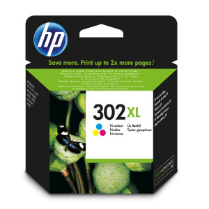 HP 302XL  Originele High-Capacity Drie-Kleuren Inktcartridge