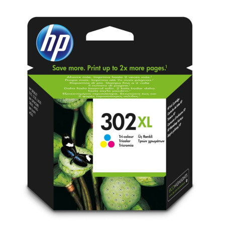 HP 302XL  Originele High-Capacity Drie-Kleuren Inktcartridge