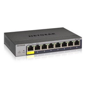 NETGEAR GS108Tv3  Managed L2 Switch  8 Poorten  Gigabit Ethernet (10/100/1000 Mbps)