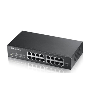 Zyxel GS1100-16  Unmanaged Switch  16-poorts Gigabit Ethernet  Zwart