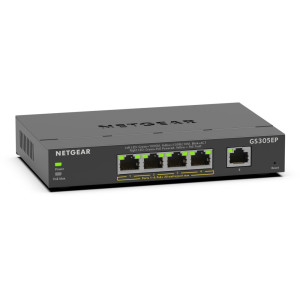Netgear GS305EP  Managed L2 Switch  5 Poorten  Gigabit Ethernet (10/100/1000 Mbps)  PoE