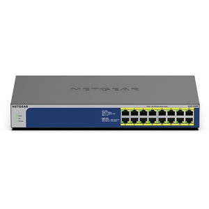GS516PP-100EUS  16-poorts Gigabit Unmanaged PoE Switch  260W PoE-vermogen  Plug-and-play