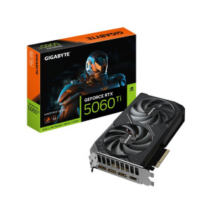 GIGABYTE GeForce RTX 5060 Ti WINDFORCE OC  16GB GDDR7  DLSS 4  Videokaart  Nvidia GPU