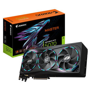GIGABYTE AORUS GeForce RTX 5070 MASTER  12GB GDDR7  DLSS 4  Videokaart  Nvidia GPU