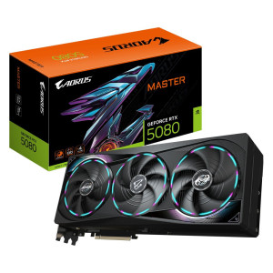 GIGABYTE AORUS GeForce RTX 5080 MASTER  16GB GDDR7  DLSS 4  Videokaart  Nvidia GPU