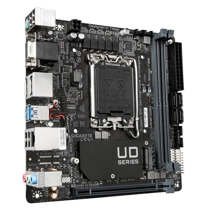 Gigabyte H610I DDR4  Socket LGA 1700  Intel H610  2xDDR4  Mini-ITX  Moederbord