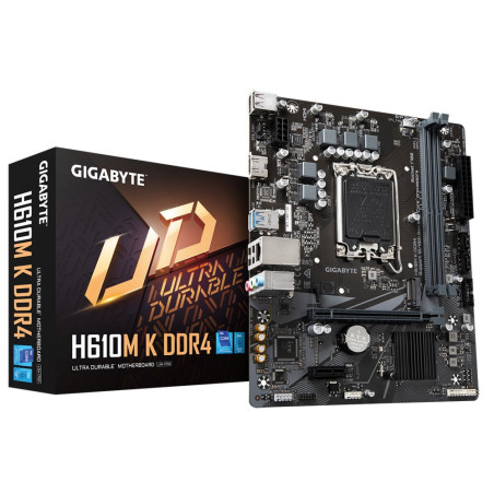 Gigabyte H610M-K  Socket LGA 1700  Intel H610  2xDDR4  Micro-ATX  Moederbord