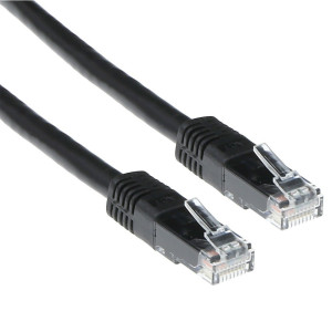 ACT UTP Cat 5E Patchkabel  20 m  RJ45  Zwart