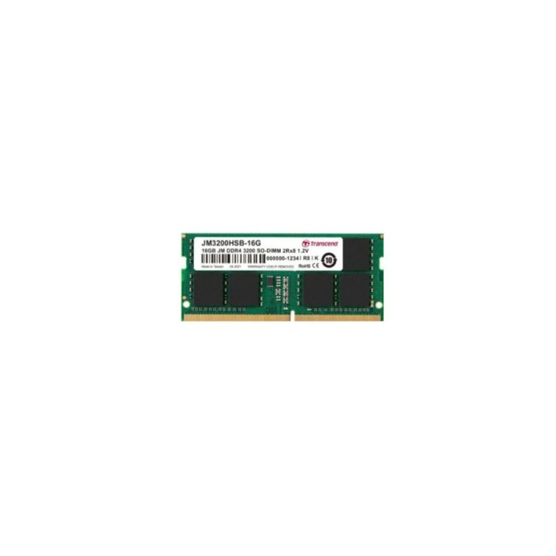 Transcend JetMemory  1x16GB DDR5  4800MHz  SODIMM  CL40  Geheugenmodule  RAM