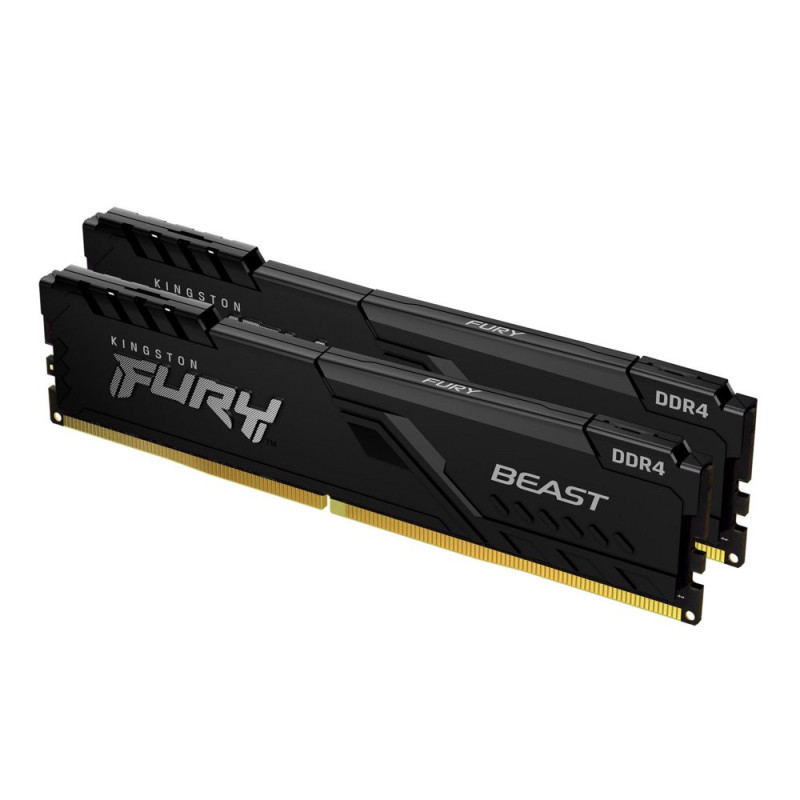 Kingston Fury Beast  32GB 2x16GB DDR4  3200MHz  DIMM  CL16  Geheugenmodules  RAM