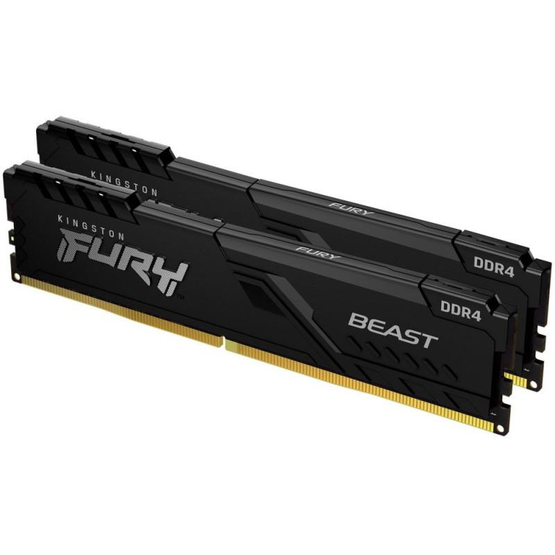 Kingston Fury Beast  16GB 2x8GB DDR4  3600MHz  DIMM  CL17  Geheugenmodule  RAM