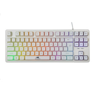 Baracuda KRILL RGB  Tenkeyless Bedraad Gaming Toetsenbord  QWERTY  Wit