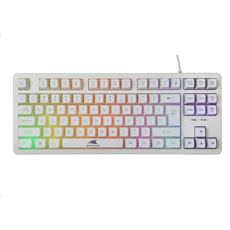 Baracuda KRILL RGB  Tenkeyless Bedraad Gaming Toetsenbord  QWERTY  Wit